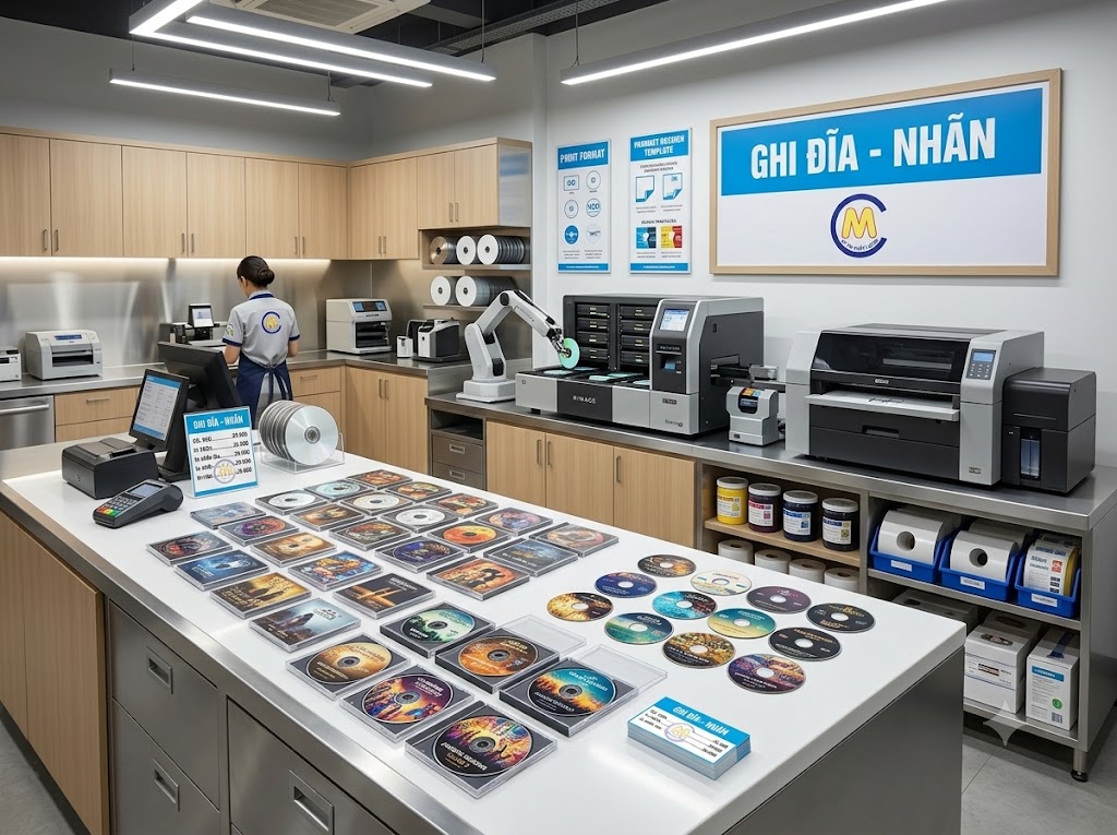 Báo Giá Dịch Vụ Ghi Đĩa CD, VCD & In Nhãn Đĩa Trọn Gói Hà Nội