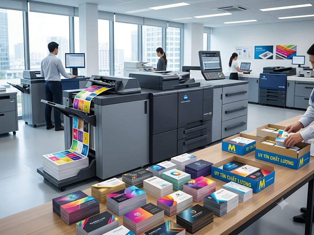 Báo giá In Card Visit Bằng Máy Konica Siêu Nét, Lấy Ngay Chất Lượng Cao