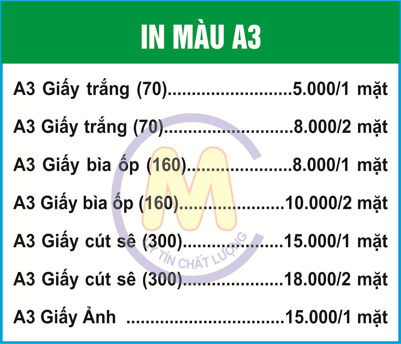 Dịch Vụ In Màu A3 Lấy Ngay Giá Rẻ, Đẹp Sắc Nét Theo Yêu Cầu
