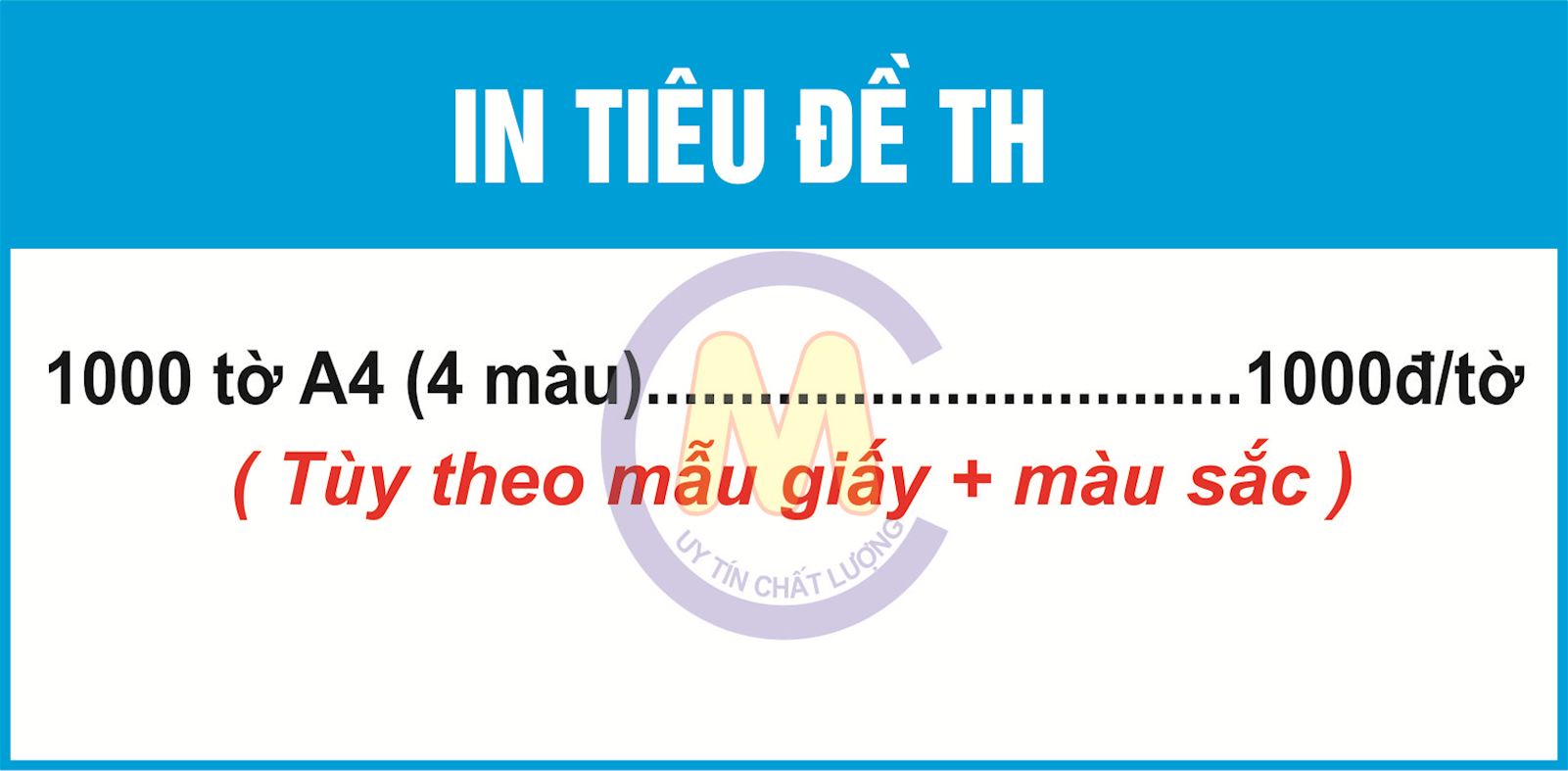 Dịch Vụ In Tiêu Đề Thư Chuyên Nghiệp, Lấy Nhanh Hà Nội