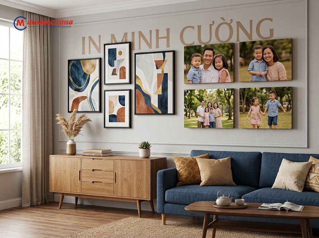 In Tranh Canvas - Ảnh gỗ