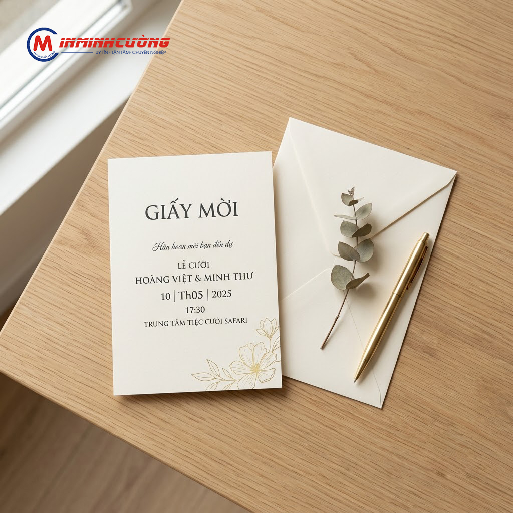In giấy mời, invitation