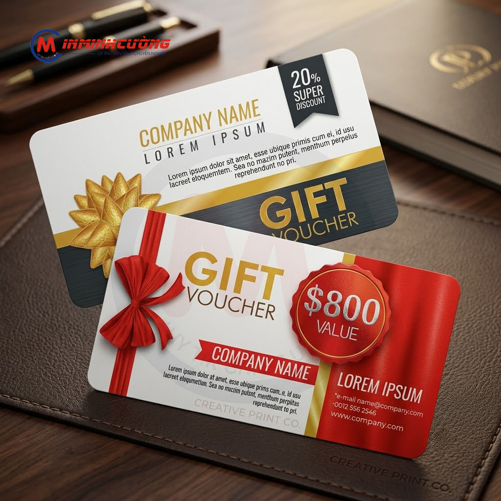 In thẻ quà tặng, voucher