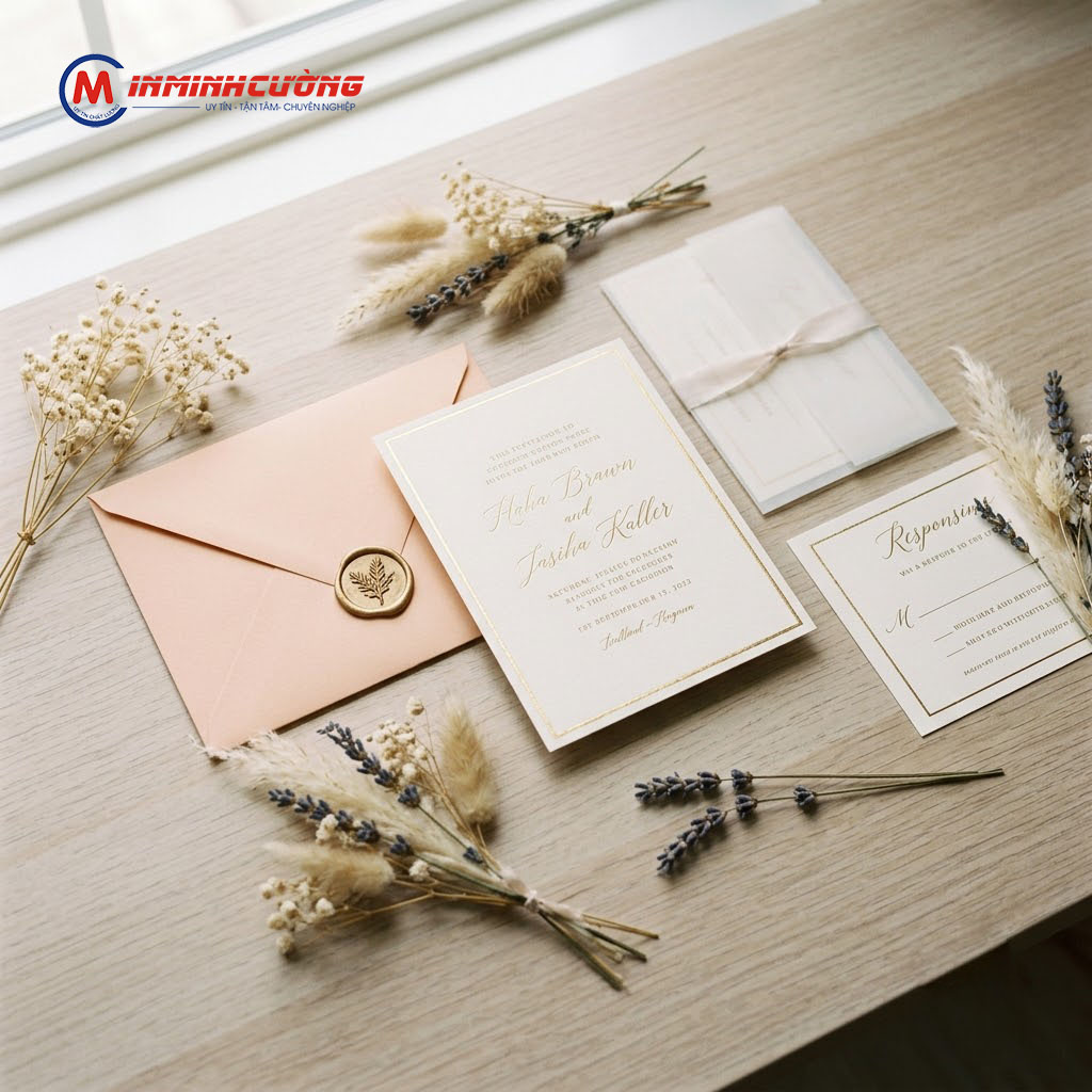 In Thiệp cưới - Wedding card